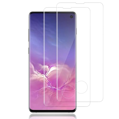 Elekpia für Panzerglas Kompatibel mit Samsung Galaxy S10, [2 Stück] 9H Härte Schutzfoile, Frei von Kratzern, Kratzfest Displayschutzfolie, Anti-Fingerabdruck, 3D Full Screen Folie - Transparent von Elekpia