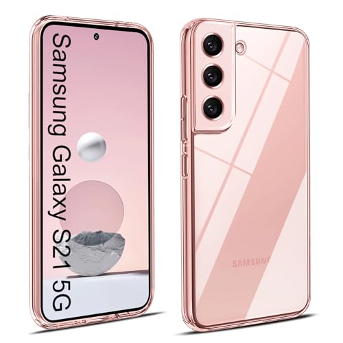 Elekpia Crystal Clear Hülle Kompatibel mit Samsung Galaxy S21 5G, Anti-Fingerabdruck Anti-Vergilbungs Handyhülle, Kratzfest Stoßfest Durchsichtig Schutzhülle, TPU Case, Dünn Cover (Transparent) Elekpia Crystal Clear Hülle Kompatibel mit Samsung Galaxy S21 5G, Anti-Fingerabdruck Anti-Vergilbungs Handyhülle, Kratzfest Stoßfest Durchsichtig Schutzhülle, TPU Case, Dünn Cover (Transparent) von Elekpia