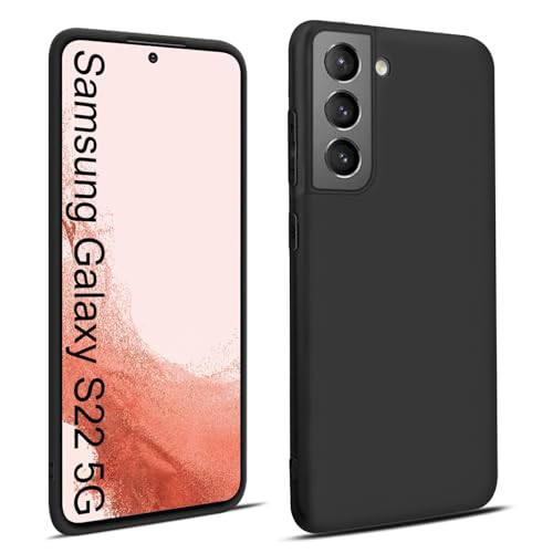 Elekpia Ultra Dünn Hülle Kompatibel mit Samsung Galaxy S22 5G, Kratzfest Stoßfest rutschfest Handyhülle, Anti-Fingerabdruck Fallschutz Schutzhülle, TPU Silikon Case, Kantenschutz Cover (Schwarz) Elekpia Ultra Dünn Hülle Kompatibel mit Samsung Galaxy S22 5G, Kratzfest Stoßfest rutschfest Handyhülle, Anti-Fingerabdruck Fallschutz Schutzhülle, TPU Silikon Case, Kantenschutz Cover (Schwarz) von Elekpia