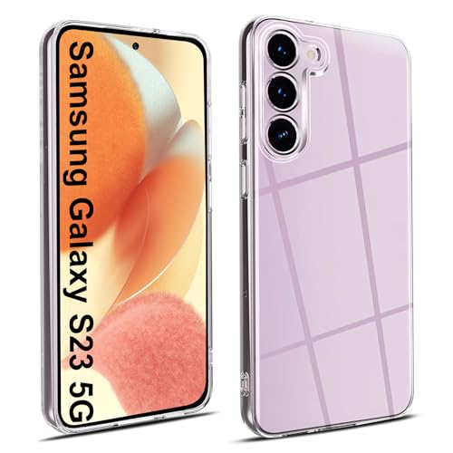 Elekpia Crystal Clear Hülle Kompatibel mit Samsung Galaxy S23 5G, Anti-Fingerabdruck Anti-Vergilbungs Handyhülle, Kratzfest Stoßfest Durchsichtig Schutzhülle, TPU Case, Dünn Cover (Transparent) Elekpia Crystal Clear Hülle Kompatibel mit Samsung Galaxy S23 5G, Anti-Fingerabdruck Anti-Vergilbungs Handyhülle, Kratzfest Stoßfest Durchsichtig Schutzhülle, TPU Case, Dünn Cover (Transparent) von Elekpia