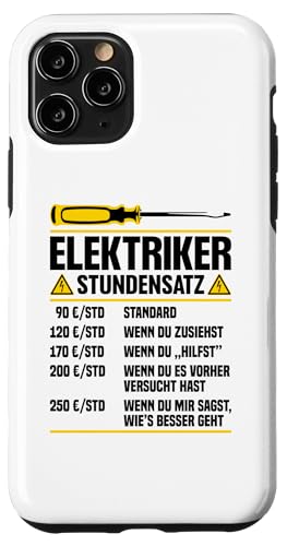 Elektriker Stundensatz Hülle für iPhone 11 Pro Elektriker Stundensatz Hülle für iPhone 11 Pro von Elektroniker Stundensatz
