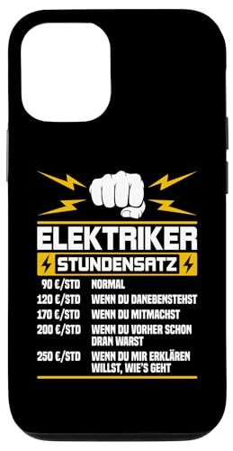 Elektriker Stundensatz Hülle für iPhone 12/12 Pro Elektriker Stundensatz Hülle für iPhone 12/12 Pro von Elektroniker Stundensatz