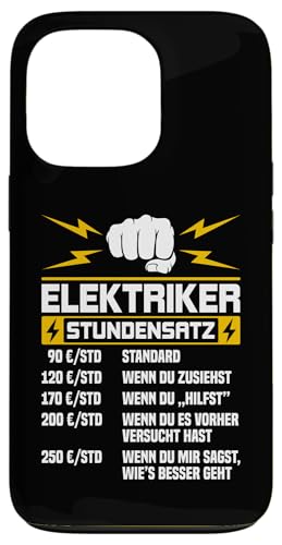 Elektriker Stundensatz Hülle für iPhone 13 Pro Elektriker Stundensatz Hülle für iPhone 13 Pro von Elektroniker Stundensatz