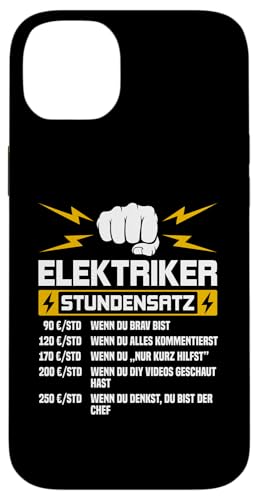 Elektriker Stundensatz Hülle für iPhone 14 Plus Elektriker Stundensatz Hülle für iPhone 14 Plus von Elektroniker Stundensatz