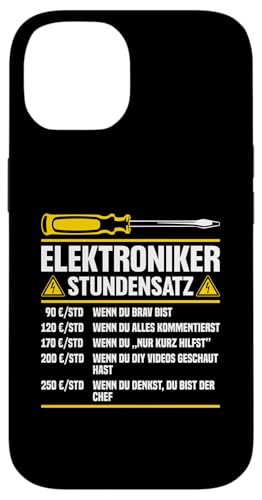 Elektriker Stundensatz Hülle für iPhone 14 Elektriker Stundensatz Hülle für iPhone 14 von Elektroniker Stundensatz