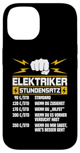Elektriker Stundensatz Hülle für iPhone 14 Elektriker Stundensatz Hülle für iPhone 14 von Elektroniker Stundensatz
