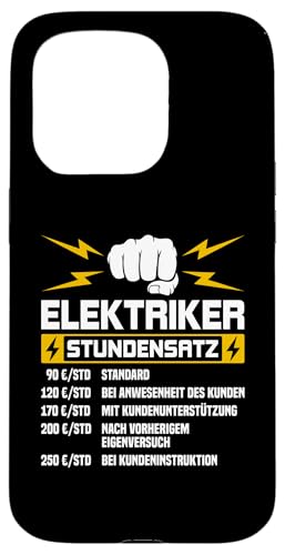 Elektriker Stundensatz Hülle für iPhone 15 Pro Elektriker Stundensatz Hülle für iPhone 15 Pro von Elektroniker Stundensatz