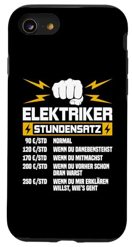 Elektriker Stundensatz Hülle für iPhone SE (2020) / 7 / 8 von Elektroniker Stundensatz