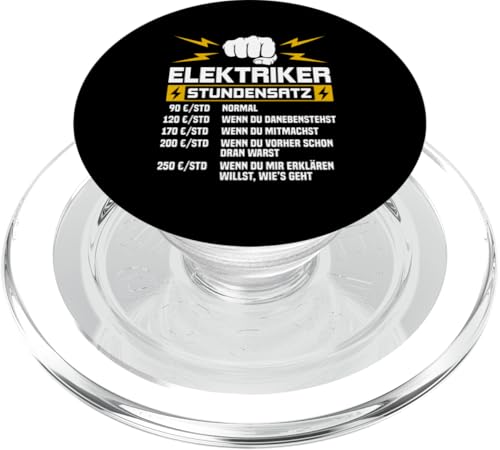 Elektriker Stundensatz PopSockets PopGrip für MagSafe Elektriker Stundensatz PopSockets PopGrip für MagSafe von Elektroniker Stundensatz