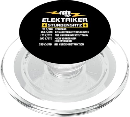 Elektriker Stundensatz PopSockets PopGrip für MagSafe Elektriker Stundensatz PopSockets PopGrip für MagSafe von Elektroniker Stundensatz