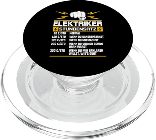 Elektriker Stundensatz PopSockets PopGrip für MagSafe Elektriker Stundensatz PopSockets PopGrip für MagSafe von Elektroniker Stundensatz