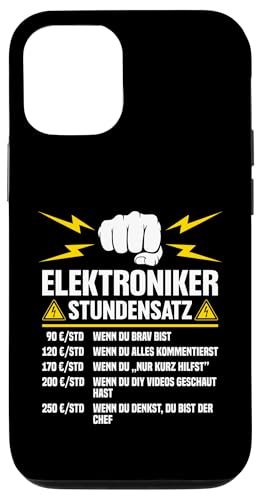 Elektroniker Stundensatz Hülle für iPhone 12/12 Pro Elektroniker Stundensatz Hülle für iPhone 12/12 Pro von Elektroniker Stundensatz