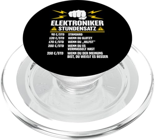 Elektroniker Stundensatz PopSockets PopGrip für MagSafe Elektroniker Stundensatz PopSockets PopGrip für MagSafe von Elektroniker Stundensatz