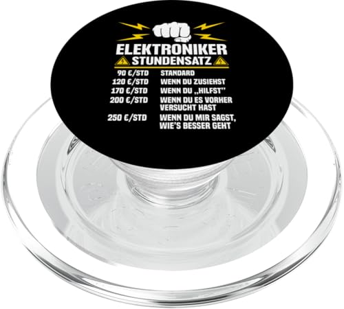 Elektroniker Stundensatz PopSockets PopGrip für MagSafe Elektroniker Stundensatz PopSockets PopGrip für MagSafe von Elektroniker Stundensatz