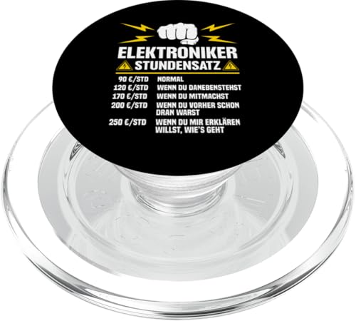 Elektroniker Stundensatz PopSockets PopGrip für MagSafe Elektroniker Stundensatz PopSockets PopGrip für MagSafe von Elektroniker Stundensatz