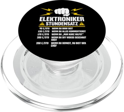 Elektroniker Stundensatz PopSockets PopGrip für MagSafe Elektroniker Stundensatz PopSockets PopGrip für MagSafe von Elektroniker Stundensatz