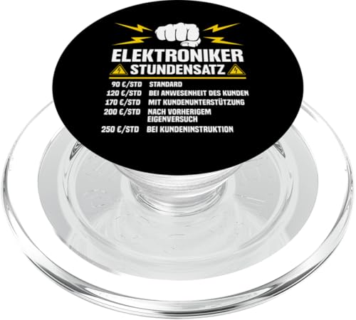 Elektroniker Stundensatz PopSockets PopGrip für MagSafe von Elektroniker Stundensatz
