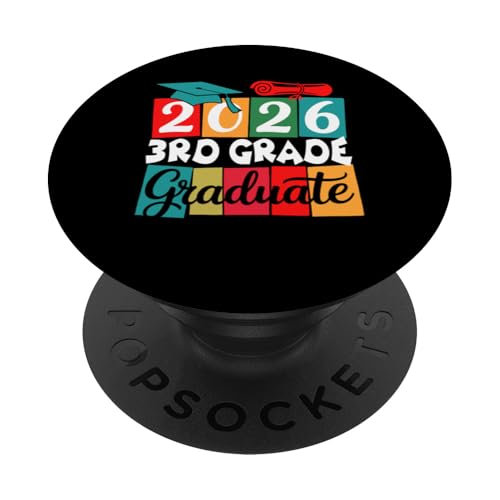 2026 3rd Grade Graduate Colorful Costume Last Day Of School PopSockets Klebender PopGrip 2026 3rd Grade Graduate Colorful Costume Last Day Of School PopSockets Klebender PopGrip von Elementary School Last Day Of School Costume