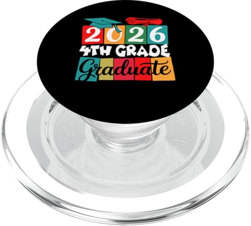 2026 4th Grade Graduate Colorful Costume Last Day Of School PopSockets PopGrip für MagSafe 2026 4th Grade Graduate Colorful Costume Last Day Of School PopSockets PopGrip für MagSafe von Elementary School Last Day Of School Costume