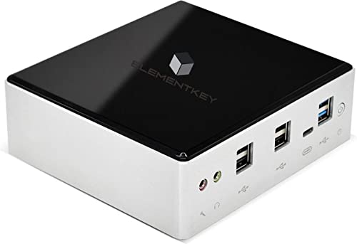 Elementkey AIR2 Mini-Computer – i5-8250U – 3,4 GHz – 8 GB RAM + 256 GB NVME SSD + Windows 11 PRO PC + AC WiFi + Bluetooth – Schwarz von Elementkey