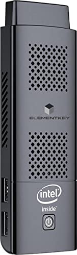 Elementkey IniX2 – Ultra Kleiner Quad-Core-Mini-PC – Celeron N4100 – 8 GB Emmc 128 GB SDD-Betrieb – 3 Jahre Garantie – Windows 11 Pro – Schwarz von Elementkey