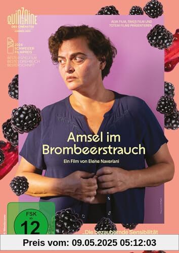 Amsel im Brombeerstrauch von Elene Naveriani