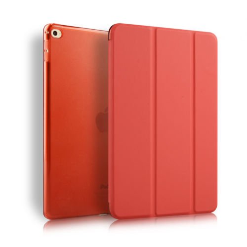 Eleoption iPad Schutzhülle PU Ledertasche Rund Schutz Case Smart Cover mit automatischer Aufwachen/Schlaf Funktion abklappbar Standfunktion Hülle (Für iPad Pro 12,9'' 2015 Version, Rot) von Eleoption