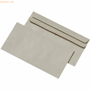 Elepa Briefumschläge DINlang selbstklebend RC grau VE=1000 Stück von Elepa