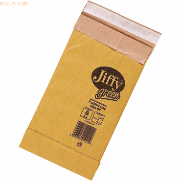 Elepa Papierpolstertasche Jiffy 00 Innenmaß 105x229mm braun von Elepa
