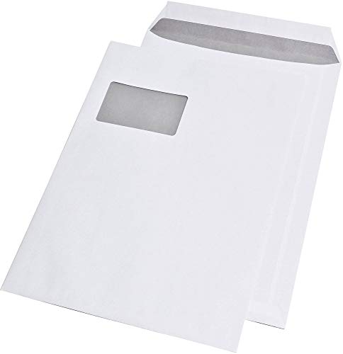 Elepa - rössler kuvert 30005425 Versandtaschen C4 mit Fenster HK 100g weiß von Elepa