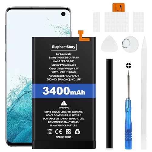 Akku für Galaxy S10 SM-G973 3400mAh Batteriecode EB-BG973ABU Lithium-PolymerErsatzakku mit Repair Tool Kit Akku für Galaxy S10 SM-G973 3400mAh Batteriecode EB-BG973ABU Lithium-PolymerErsatzakku mit Repair Tool Kit von ElephantStory