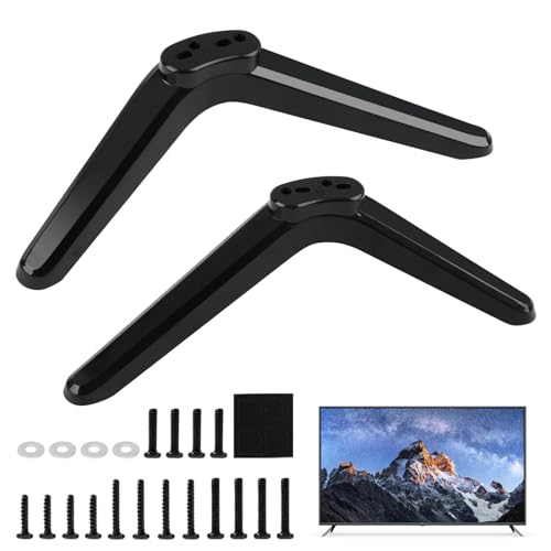 Elepl TV Standfuss Universal TV-Sockelfüße mit Schraubenset Universal TV Ständer TV Halterung TV-Ständerbeine Montagelochabstand 17mm bis 20mm Schwarze für 32/40/49/50/55 Zoll LED LCD Fernseher Elepl TV Standfuss Universal TV-Sockelfüße mit Schraubenset Universal TV Ständer TV Halterung TV-Ständerbeine Montagelochabstand 17mm bis 20mm Schwarze für 32/40/49/50/55 Zoll LED LCD Fernseher von Elepl