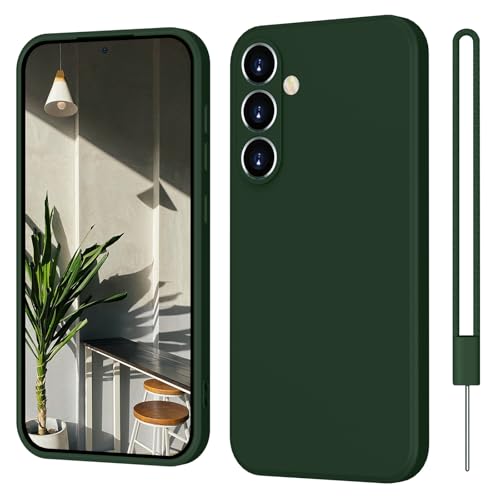 Samsung Galaxy A56 Hülle Silikon, ElestBela Hanyhülle Samsung Galaxy A56 Ultra Dünn Slim mit Microfiber, Kratzfeste Case Schutzhülle Hülle für Samsung Galaxy A56 5G 2024 Dunkel Grün Samsung Galaxy A56 Hülle Silikon, ElestBela Hanyhülle Samsung Galaxy A56 Ultra Dünn Slim mit Microfiber, Kratzfeste Case Schutzhülle Hülle für Samsung Galaxy A56 5G 2024 Dunkel Grün von ElestBela