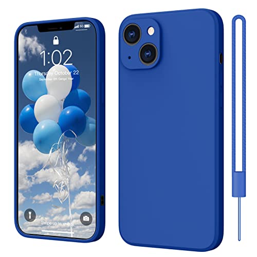 ElestBela iPhone 13 Mini Hülle Silikon Case, Hanyhülle iPhone 13 Mini Ultra Dünn Slim mit Microfiber, Kratzfeste Rundumschutz Case Schutzhülle Hülle für iPhone 13 Mini Königsblau von ElestBela