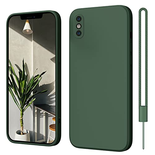 ElestBela iPhone X Hülle, iPhone XS Hülle Silikon Case, Hanyhülle iPhone X/XS 5.8'' Ultra Dünn Slim mit Microfiber, Kratzfeste Rundumschutz Case Schutzhülle Hülle für iPhone X/XS Matt Grün ElestBela iPhone X Hülle, iPhone XS Hülle Silikon Case, Hanyhülle iPhone X/XS 5.8'' Ultra Dünn Slim mit Microfiber, Kratzfeste Rundumschutz Case Schutzhülle Hülle für iPhone X/XS Matt Grün von ElestBela