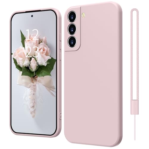Samsung Galaxy S21 FE Hülle Silikon Case, ElestBela Hanyhülle Samsung S21 FE Ultra Dünn Slim mit Microfiber, Kratzfeste Rundumschutz Case Schutzhülle Hülle für Samsung Galaxy S21 FE 5G Rosa von ElestBela