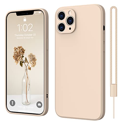 iPhone 11 Pro Hülle Silikon Case, ElestBela Hanyhülle iPhone 11 Pro Ultra Dünn Slim mit Microfiber, Kratzfeste Rundumschutz Case Schutzhülle Hülle für iPhone 11 Pro 5.8'' Khaki von ElestBela