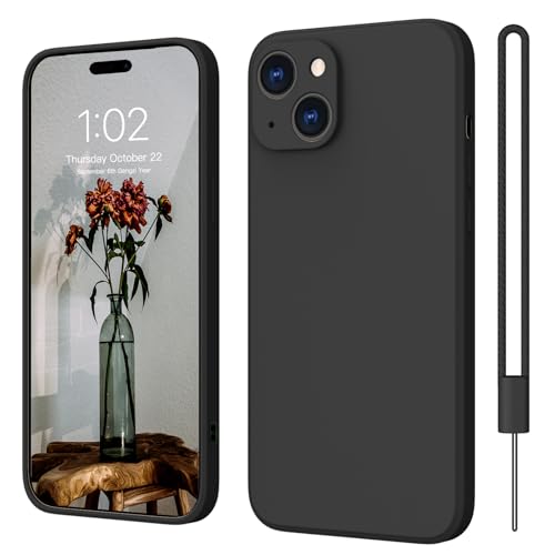 iPhone 15 Hülle Silikon Case, ElestBela Hanyhülle iPhone 15 Ultra Dünn Slim mit Microfiber, Kratzfeste Rundumschutz Case Schutzhülle Hülle für iPhone 15 6.1'' Matt Schwarz iPhone 15 Hülle Silikon Case, ElestBela Hanyhülle iPhone 15 Ultra Dünn Slim mit Microfiber, Kratzfeste Rundumschutz Case Schutzhülle Hülle für iPhone 15 6.1'' Matt Schwarz von ElestBela
