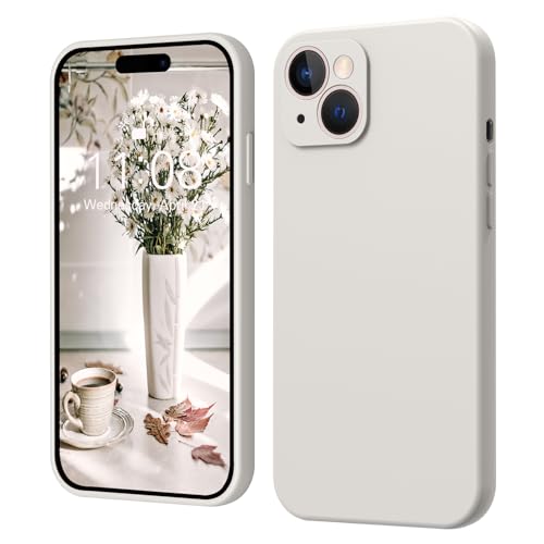 iPhone 15 Hülle Silikon Case, ElestBela Hanyhülle iPhone 15 Ultra Dünn Slim mit Microfiber, Kratzfeste Rundumschutz Case Schutzhülle Hülle für iPhone 15 6.1'' Slate Grau von ElestBela