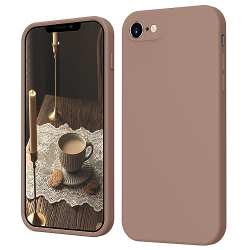 iPhone 7/8 Hülle, iPhone SE 2022 Hülle, iPhone SE 2020 Hülle, ElestBela Hanyhülle iPhone 7/8 Case Dünn Slim mit Microfiber, Kratzfeste Rundumschutz Schutzhülle Hülle für iPhone SE 2/7/8 Khaki Braun von ElestBela