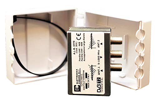 A.L.B. EFFE Universal Mischbatterie für 2 Breitband-Antennen in der Mastversion - Durchgangsdämpfung <4dB von Elettronica Cusano