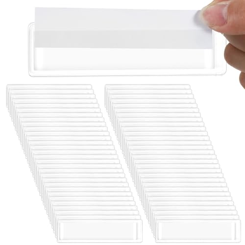 ElevateTech 60 Stück Etikettenhalter selbstklebende Regaletiketten transparente wasserdichte Karteikartentaschen Etiketten für Lagerbehälter Schleifstruktur Visitenkartenhalter Schubladen Aktenschrän ElevateTech 60 Stück Etikettenhalter selbstklebende Regaletiketten transparente wasserdichte Karteikartentaschen Etiketten für Lagerbehälter Schleifstruktur Visitenkartenhalter Schubladen Aktenschrän von ElevateTech