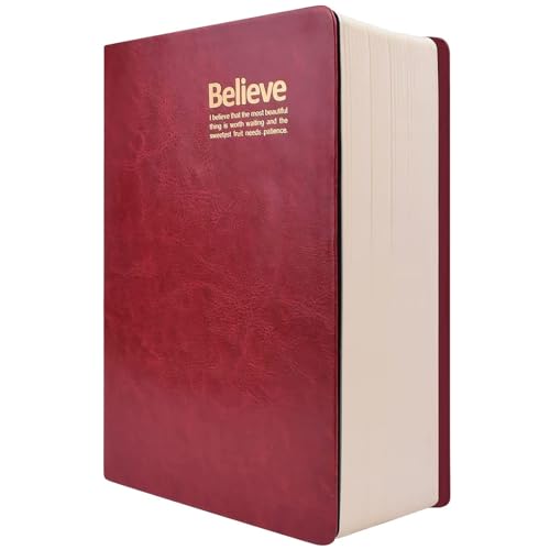 Elezeal B6 liniertes Notizbuch mit Lesebändchen, PU-Ledereinband, 360 Blatt/720 Seiten, für ein Jahr, tägliches Schreiben, dickes Tagebuch, Notizbuch mit 100 g/m² Premium-Augenpflege, beigefarbenes Elezeal B6 liniertes Notizbuch mit Lesebändchen, PU-Ledereinband, 360 Blatt/720 Seiten, für ein Jahr, tägliches Schreiben, dickes Tagebuch, Notizbuch mit 100 g/m² Premium-Augenpflege, beigefarbenes von Elezeal