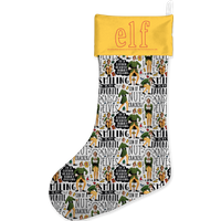 Buddies Quotes Christmas Stocking von Elf