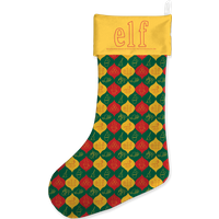 Elf Baubles Pattern Christmas Stocking von Elf