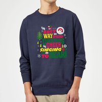 Elf Christmas Cheer Weihnachtspullover – Navy - XL von Elf