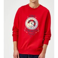 Elf Clausometer Weihnachtspullover – Rot - XL von Original Hero