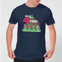 Elf Food Groups Herren Christmas T-Shirt - Navy Blau - L von Elf