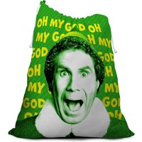 Elf Oh My God! Santa's Coming! Christmas Santa Sack von Elf