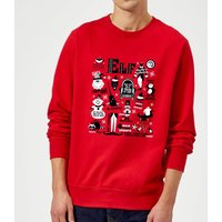 Elf Weihnachtspullover – Rot - L von Elf